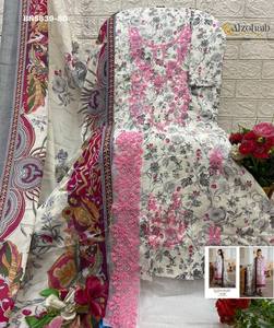 Salwar Kameez de Algodón de Primera Calidad con Estampado y Parches, con Dupatta, Nueva Colección, Compra en Línea en India - Product Image 2