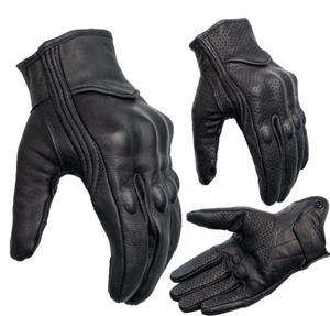 Gants de moto en cuir pour toutes les saisons, technologie tactile pour le motocross, la moto, le cyclisme, les sports de plein air et les voyages - Product Image 5
