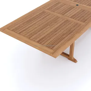 Contemporary Wooden Rectangular Dining Set for Outdoor Use Modern <b>Tables</b> <b>Chairs</b> for Restaurants Villas Parks for Coffee Shops - Product Image 3