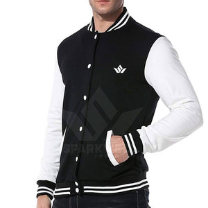 <b>Men</b> Letterman <b>Jacket</b> Classic Style <b>Warm</b> <b>Jacket</b> Ideal For Sports Team Training And Daily Wear - Product Image 4
