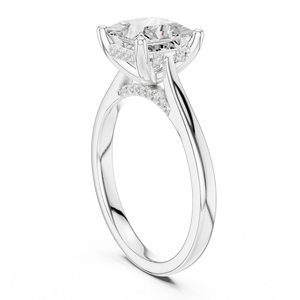 Bague en or plaqué avec diamant de laboratoire certifié IGI, bijoux fins élégants pour femmes, cadeau de bureau/carrière, anniversaire, tenue de mariée - Product Image 4