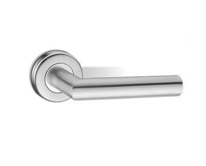 Poignées de porte principales modernes en alliage de zinc et acier inoxydable, deux pièces, pour chambre, cuisine, salle de bain et armoires - Product Image 3