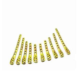 Placa de fibula distal lateral con bloqueo reutilizable para veterinaria, 35 mm, acero inoxidable, implante ortopédico, juego de 10 para perros (izquierda/derecha), Dentavex - Product Image 1
