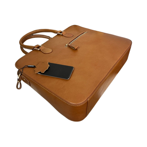 Premium Handmade Genuine Leather Soft <b>Bag</b> Waterproof Luxury Casual Lightweight Portable Durable Elegant Upright Sophisticated - Product Image 2