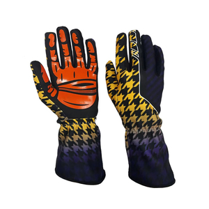 2026 Custom Auto <b>Car</b> Racing Gloves Breathable High Quality Leather Five Fingers Unisex Touch Screen Karting Gloves Abrasion - Product Image 6