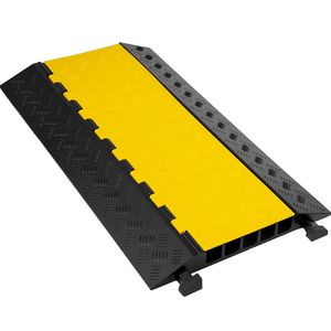Protezioni per Cavi in Gomma a 5 Canali per Uso Estremo, Protezione Robusta per Traffico e Velocità su Vialetti - Product Image 1