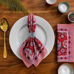 Serviettes modernes imprimées à la main, les plus vendues, jetables, 100 % coton blanc, 60x60 cm, personnalisables, pour usage en cuisine toute saison - Product Image 6