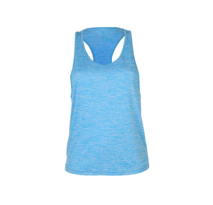 Camiseta Deportiva de Secado Rápido para Mujer, Estilo Racerback, para Yoga, Gimnasio, Running, Sin Mangas, Color Azul Jaspeado, Ropa Deportiva Activa, Chaleco de Entrenamiento - Product Image 1