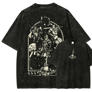 Fabricant de t-shirts personnalisés avec impression DTF, t-shirt surdimensionné 100% coton, impression par transfert thermique, streetwear, t-shirt vierge - Product Image 2