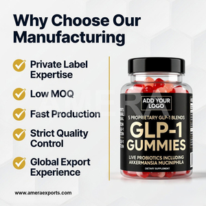 Factory Supply GLP-1 Probiotics Peptide Gummies (60 Gummies/Bottle) for Adult Wellness Weight Nutritional <b>Supplements</b> - Product Image 2