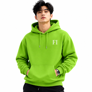 เสื้อฮู้ดดี้พรีเมียมทรงหลวม ผ้าฝ้ายหนานุ่ม เนื้อผ้าหนัก ใส่สบาย สไตล์สตรีทแวร์ ผลิตจากโรงงาน ขายส่ง - Product Image 1