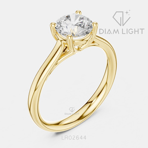 Bague de fiançailles solitaire ronde 1,10 carat, bijoux fins, certifiée IGI, or blanc 14 carats, diamant de laboratoire, bague d'anniversaire - Product Image 6