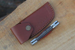 Cuchillo Plegable Multifuncional de Acero de Damasco con Mango de Madera Pakka de Color, Cuchillo de Camping, Set de Regalo, Cuchillo Personalizable OEM/ODM - Product Image 4