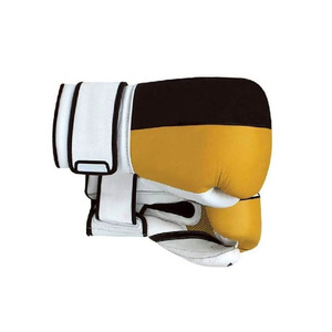 ถุงมือชกมวยวัสดุ PU โลโก้สั่งทำได้ ปิดด้วยแถบตีนตุ๊กแก สำหรับการฝึกซ้อมระดับมืออาชีพ-ถุงมือสำหรับกิจกรรมกลางแจ้ง ระบายความชื้นได้ดี - Product Image 4