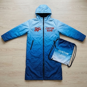 Poncho con Capucha para Natación, Resistente al Viento, con Forro de Sherpa, para Adultos, Mangas Largas, Impermeable, MOQ Bajo - Product Image 6