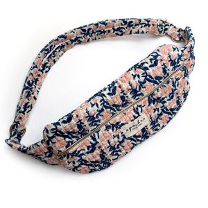 Bolso de Cintura Floral Mes Petites Mains By M con Cierre de Cremallera, Bolso Bandolera Textil para Uso Diario de Mujer, Bolso de Cintura de Algodón Estampado Hecho a Mano - Product Image 2
