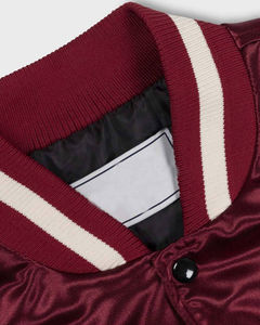 Satin Baseball Varsity Satin <b>Jacket</b> Low MOQ Varsity Satin <b>Jacket</b> Wholesale Full Customize Bomber <b>Jacket</b> - Product Image 5