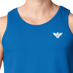 Débardeur de sport pour homme, sans manches, pour la gym, la course, le fitness, l'entraînement, décontracté, athlétique, doux, respirant, 100% coton, logo sur le devant - Product Image 6