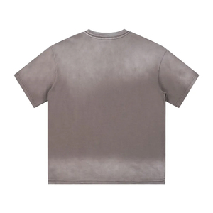 เสื้อยืดผู้ชายทรงโอเวอร์ไซส์ คอวี แขนสั้น ผ้าคอตตอนหนานุ่ม พรีเมียม ล้างสีแบบวินเทจ สวมใส่สบาย แฟชั่นลำลอง - Product Image 3