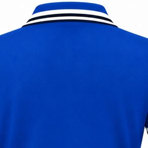 Polo classique Sigma Gamma Rho bleu pour femme, à manches courtes, col classique, avec lettres grecques brodées, idéal pour les tenues décontractées ou sportives. - Product Image 3