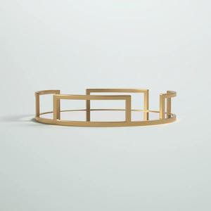 ถาดจัดระเบียบบนโต๊ะสแตนเลสหรูหรา สำหรับห้องนอน โต๊ะเครื่องแป้ง ห้องน้ำ เคาน์เตอร์ห้องนั่งเล่น จัดเก็บอุปกรณ์บนโต๊ะ - Product Image 5