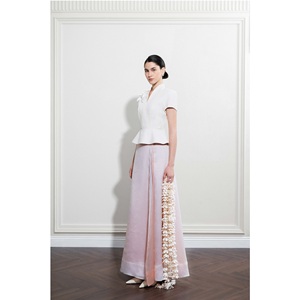 High Fashion Clothing Women's Skirts SERENITY <b>ASYMMETRICAL</b> MIDI SKIRT Lightweight Fabric Three Soft Layers Silky Skirts For Wome - Product Image 2