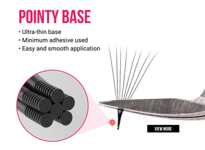CharmLash Advanced Laser Premade Fans Volume <b>Eyelash</b> <b>Extensions</b> Narrow Pointy Base Better Retention - Product Image 3