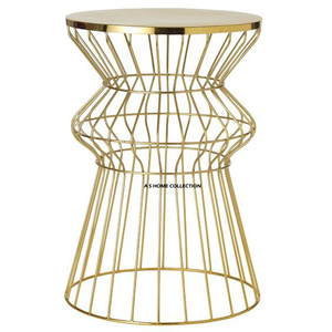 Stylish Designer Stainless Steel Metal Multi-Functional Side Table Gold Finished Classic Living Room <b>Home</b> - Product Image 1