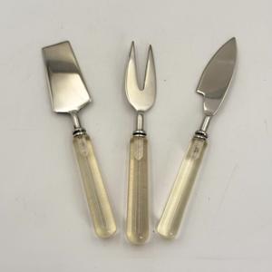 Fournisseur en gros d'ensembles à fromage en acier inoxydable de couleur argent, avec manche en résine, de qualité alimentaire, largement utilisés dans les restaurants - Product Image 2