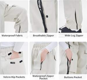 Pantalones de esquí holgados personalizados de alta calidad, impermeables 10K, calefactables, ecológicos, cortavientos, tallas grandes, ajuste holgado - Product Image 5