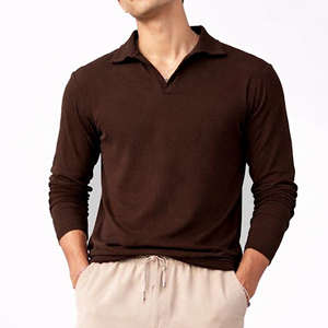 Chemises formelles pour hommes de qualité supérieure à prix raisonnable, à manches longues, avec logo brodé personnalisé, tricotées, anti-boulochage, fabriquées au Bangladesh - Product Image 5