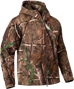 Veste de chasse tactique personnalisée pour femmes, nouvelle arrivée, imperméable, respirante, imprimée, brodée, à capuche, réversible, hiver - Product Image 3