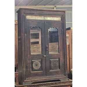 Miroir mural en bois antique Organisateur d'armoire - Product Image 1