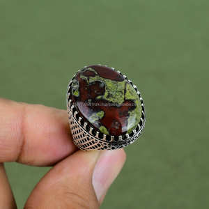 แหวนพลอยสีเงินสเตอร์ลิง925ทำด้วยมือเครื่องประดับหรูหราสำหรับงานหมั้นและงานปาร์ตี้ดีไซน์คลาสสิกมีให้เลือก - Product Image 5