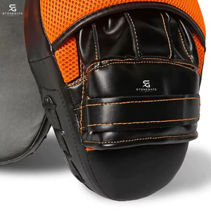 Professional <b>Leather</b> Focus Pads Curved Boxing Mitts for <b>Punch</b> Accuracy Muay Thai and Kickboxing 2026 - Product Image 4