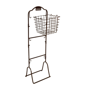 3 Tier Metal Wire <b>Basket</b> <b>Storage</b> Rack Floor Standing Fruit Vegetable Organizer <b>Basket</b> Display <b>Shelf</b> for Kitchen Home Retail - Product Image 2