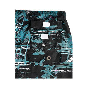 Shorts de plage personnalisés en polyester pour hommes, shorts de surf, maillot de bain, short de bain avec poche arrière, caleçons de bain - Product Image 4