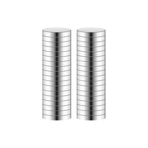 Aimants promotionnels pour réfrigérateur, 100 pièces, aimants ronds puissants en néodyme, boîte de rangement transparente, tableau blanc - Product Image 1