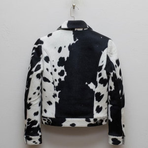 Custom Plain Dyed Cowhide Leather <b>Jackets</b> Different Style Fashionable <b>Men</b> Hair On Leather <b>Jackets</b> Cowhide Leather <b>Jackets</b> - Product Image 2