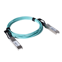 Kabel Serat Optik Oem/Odm 10Gbase Sfp Ke Sfp Aktif Aoc Om3 Mm 1M (3 Kaki) 3 M 5M 10M Kabel Serat Optik untuk Router Pusat Data