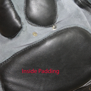 Capucha de cuero de vaca para privación sensorial con cremallera y correas ajustables - Product Image 6