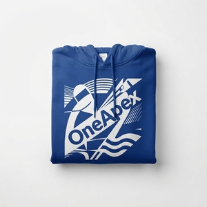 Sudadera con Capucha Azul Bordada para Hombre, Sudadera de Felpa de Algodón Premium, Ropa Urbana, Logotipo Personalizado, Venta al Por Mayor, Moda - Product Image 2