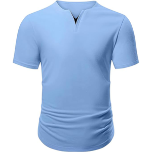 T-shirt décontracté pour homme 100 % coton à manches courtes, léger, séchage rapide, tricoté, avec motif imprimé photo, vente en gros - Product Image 4