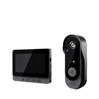 Sonnette vidéo intelligente Sudex M8 HD avec vision nocturne, écran LCD IPS de 4,3 pouces, application Tuya, caméra interphone étanche, sécurité domestique WiFi