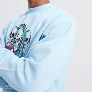 Sudadera de Cuello Redondo para Hombre, Diseño Bordado de Barco Pirata, Corte Regular, Ropa Casual de Otoño, Tejido de Punto 100% Algodón - Product Image 2