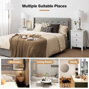 Set moderno lampada da tavolo 3 pezzi con finitura nichel - Product Image 3