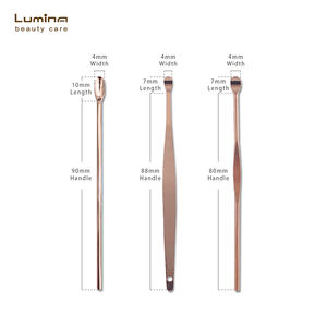 Lot de 5 cure-oreilles en acier inoxydable pour la distribution en gros et au détail, faciles à utiliser, pour un soin complet des oreilles, avec divers outils de nettoyage. - Product Image 3