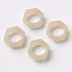 Modern Design Multiple Color Wood Resin Eco-Friendly Napkin Rings Holder American Classic Style Elegant Wedding <b>Party</b> <b>Table</b> - Product Image 4