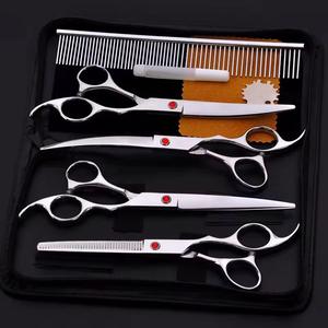 Ensemble de ciseaux de coiffure professionnels en acier inoxydable, lame tranchante, pour droitiers, manche long, usage en salon - Product Image 2