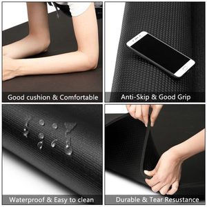 Tappetino Fitness in PVC Nero 5*7ft Antiscivolo e Impermeabile Ecologico per Pratica Yoga - Product Image 5